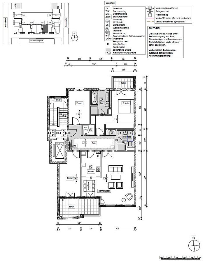 Grundriss WE 4-20