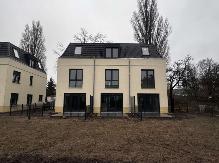 Reihenhäuser Rückansicht