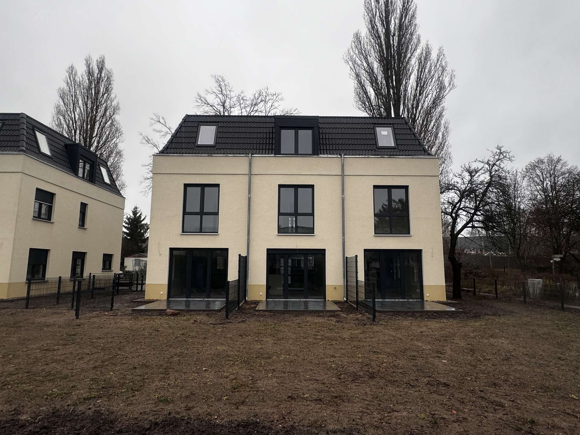 Reihenhäuser Rückansicht