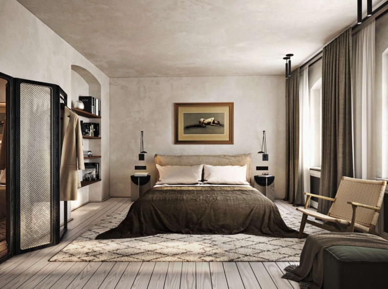 Schlafzimmer Beispielbild möbliert