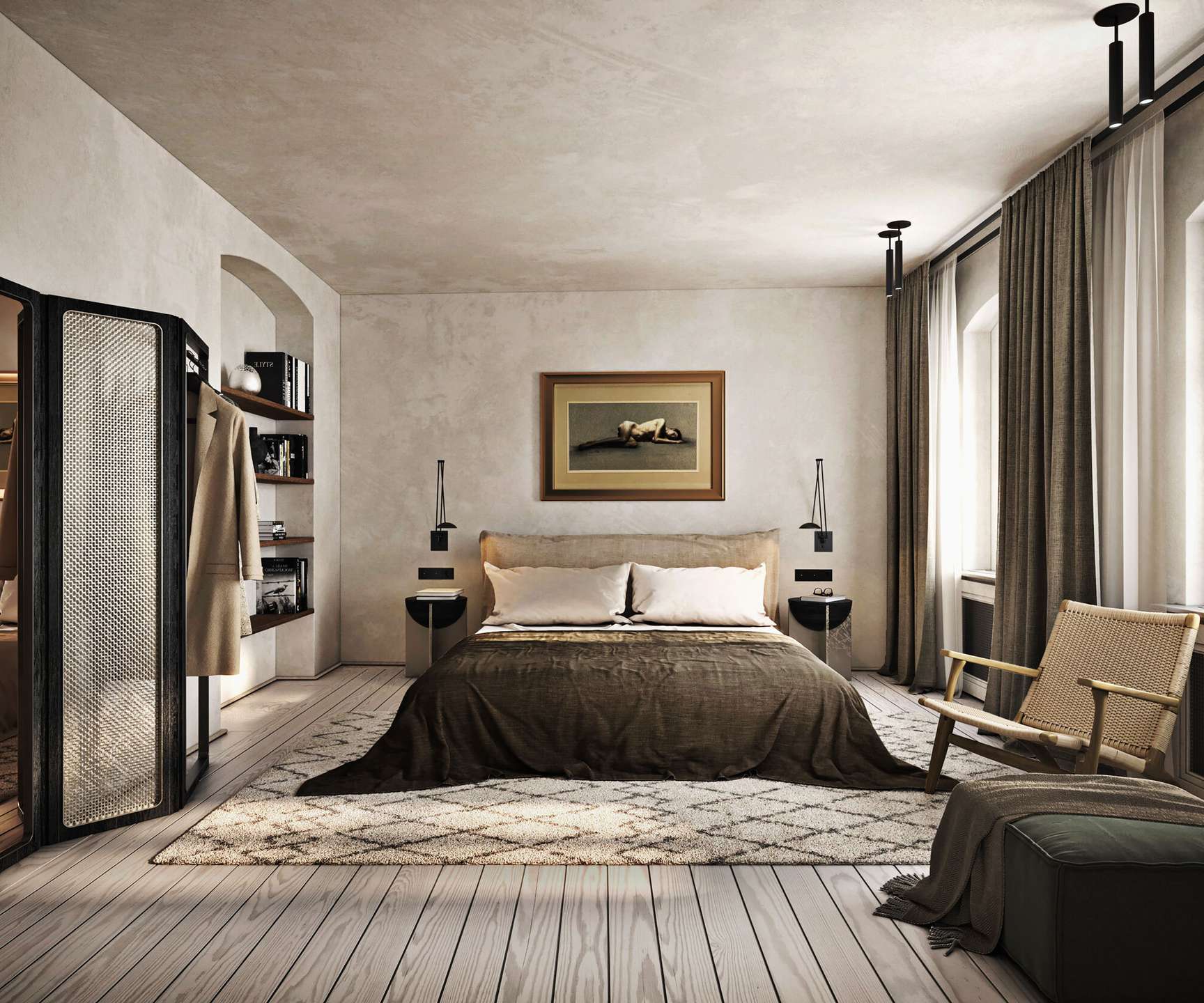 Schlafzimmer Beispielbild möbliert